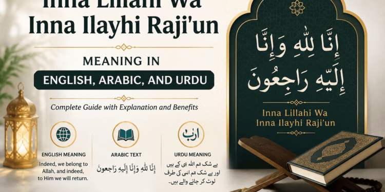 Inna Lillahi Wa Inna Ilayhi Raji'un Meaning in English, Arabic, and Urdu 1 Inna Lillahi Wa Inna Ilayhi Raji'un