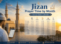 Jizan Prayer Time by Month: Annual Salah Calendar