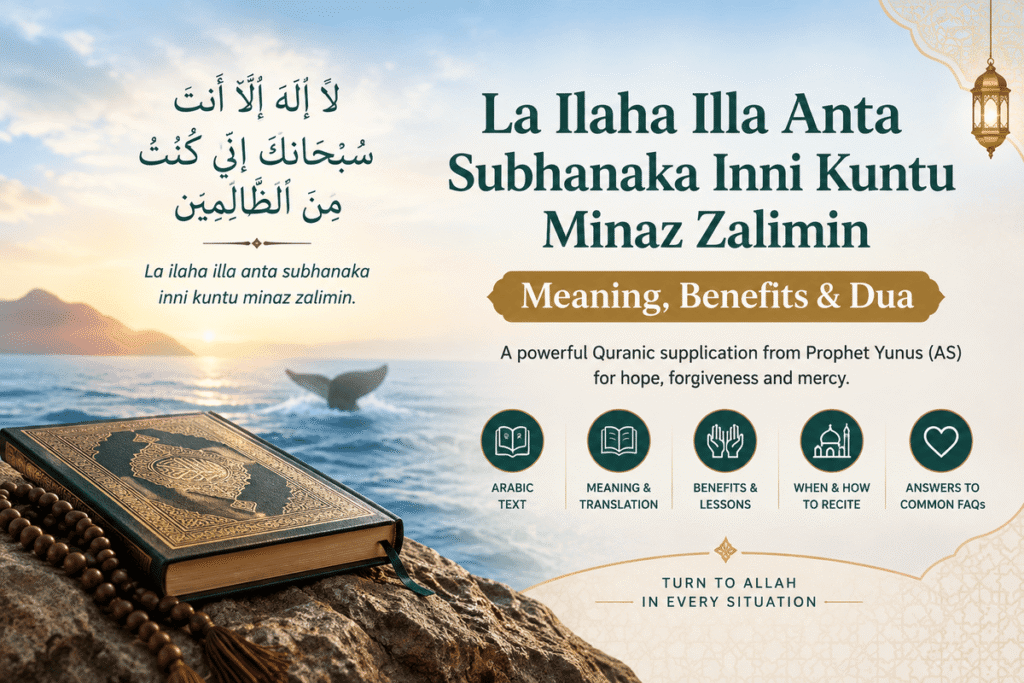 La Ilaha Illa Anta Subhanaka Inni Kuntu Minaz Zalimin